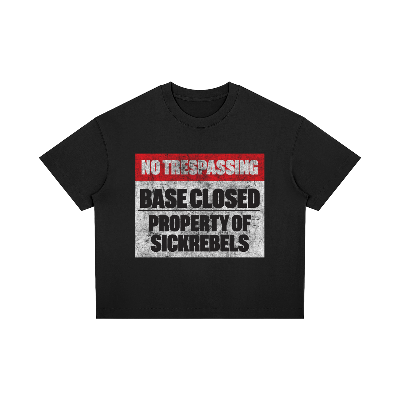 'NO TRESPASSING' TEE